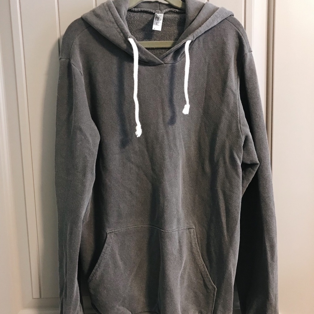 american apparel grey hoodie